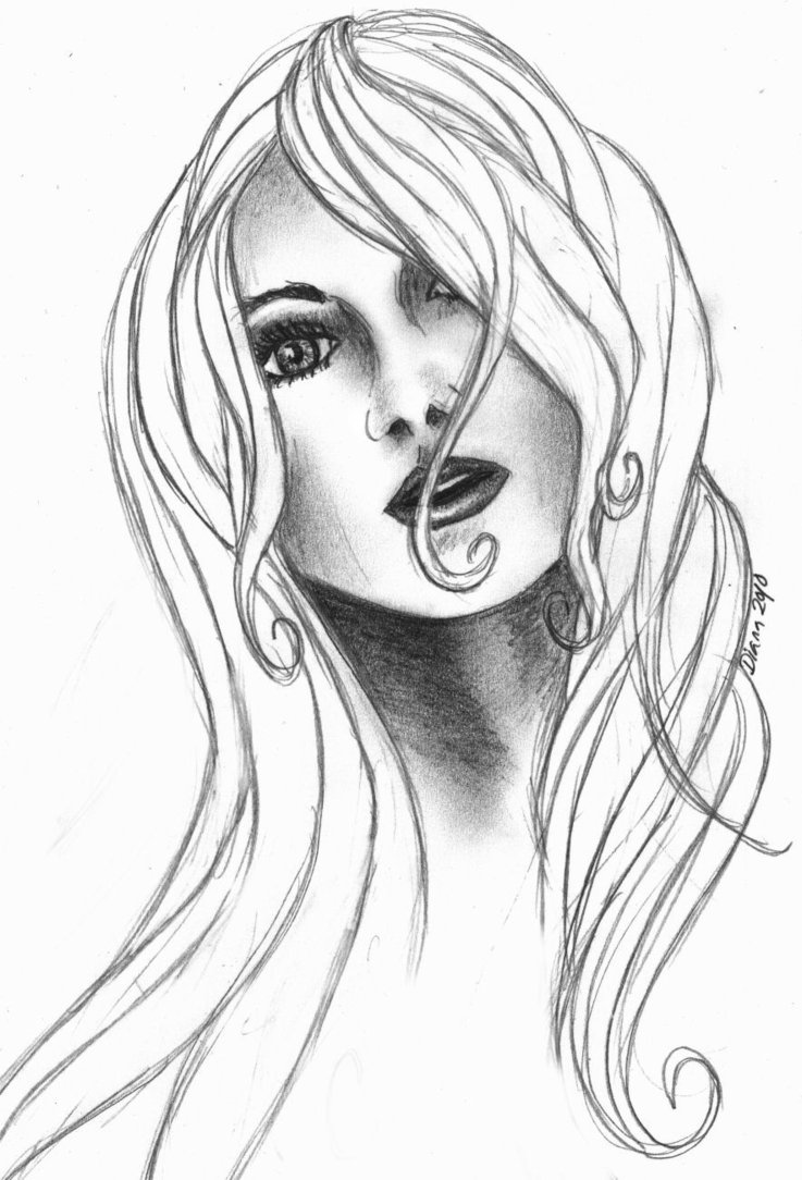 The best free Blonde drawing images. Download from 95 free drawings of ...