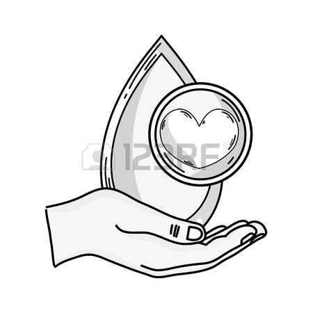 450x450 Hands And Drop Blood Donation With Heart Symbol Royalty Free