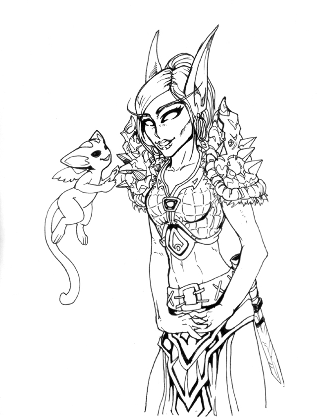 650x846 Blood Elf And Leeble By Farthingale