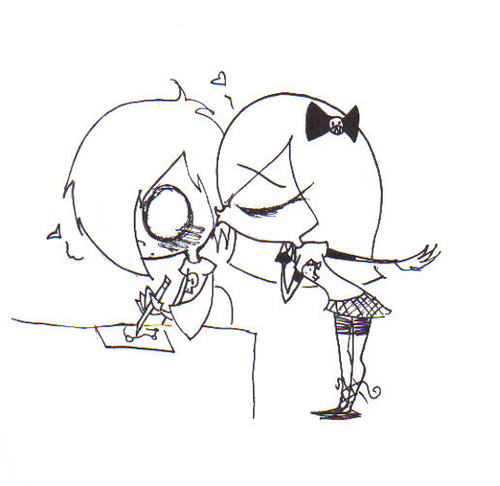 500x486 Emo Love Heart Cartoon Love Emo, Cartoon And Drawings