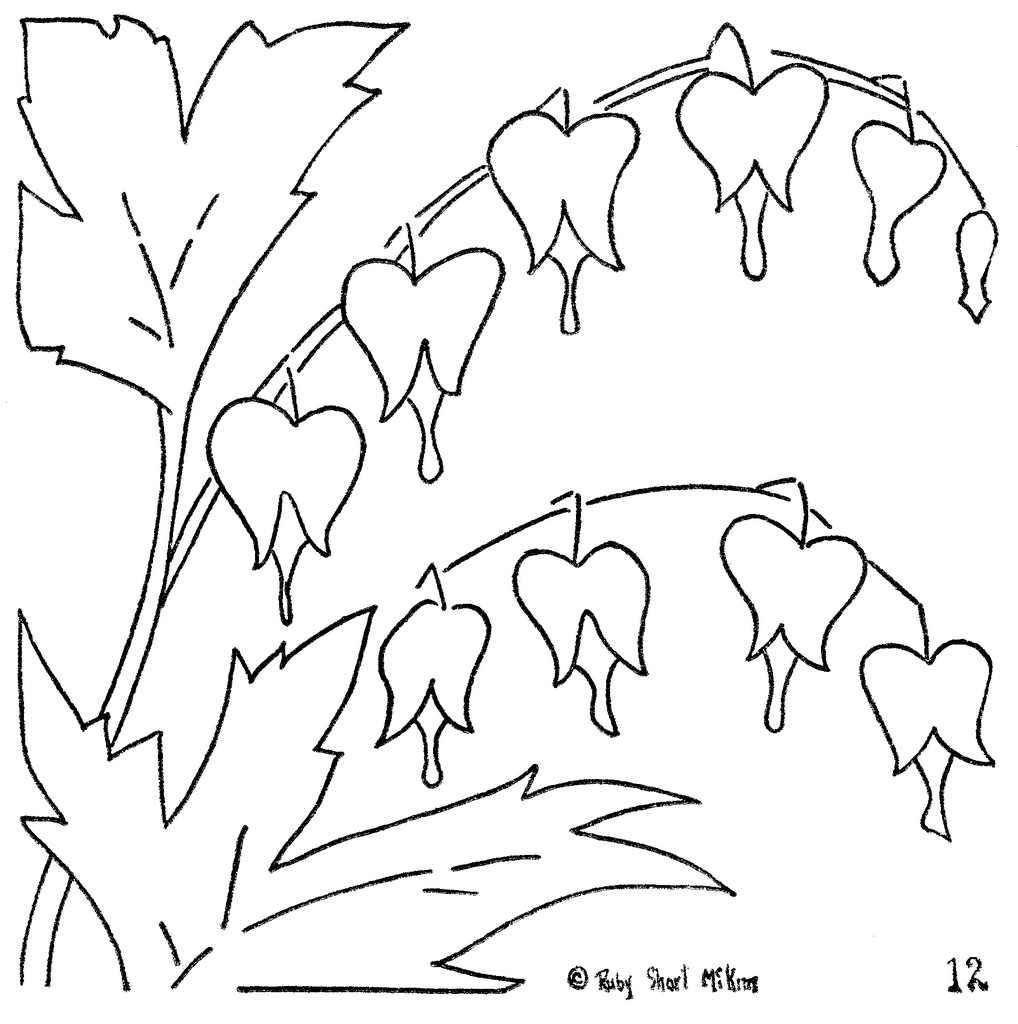 1018x1024 Hearts Flowers Coloring Pages