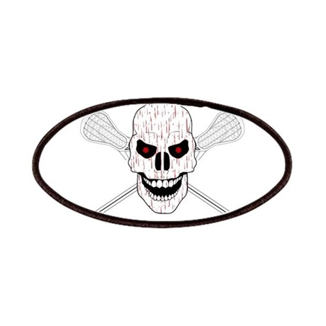 460x460 Bloody Lacrosse Skull Patch By Arkmoldsden