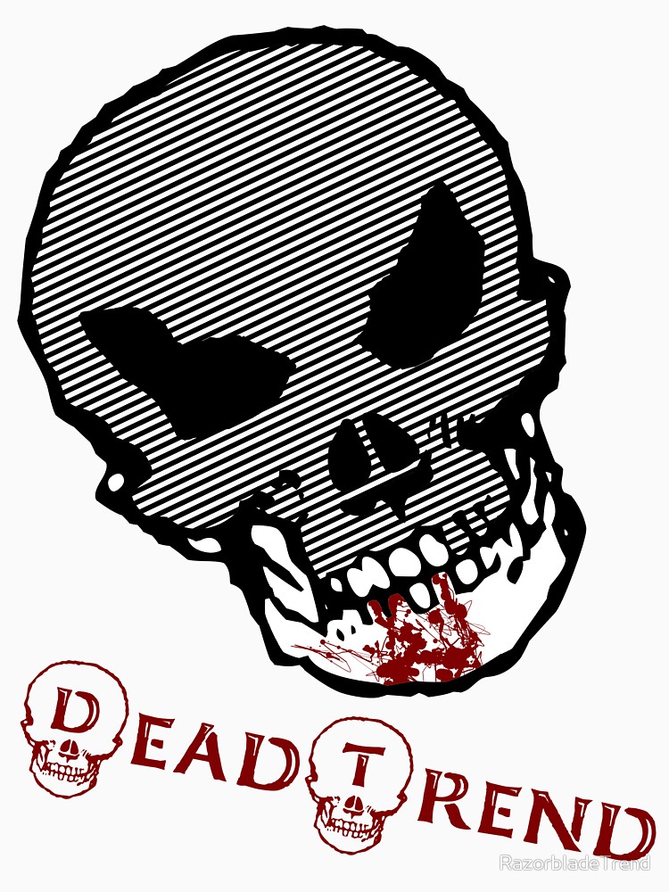 750x1000 Dead Trend Evil Skull Bloody Chin Unisex T Shirt By
