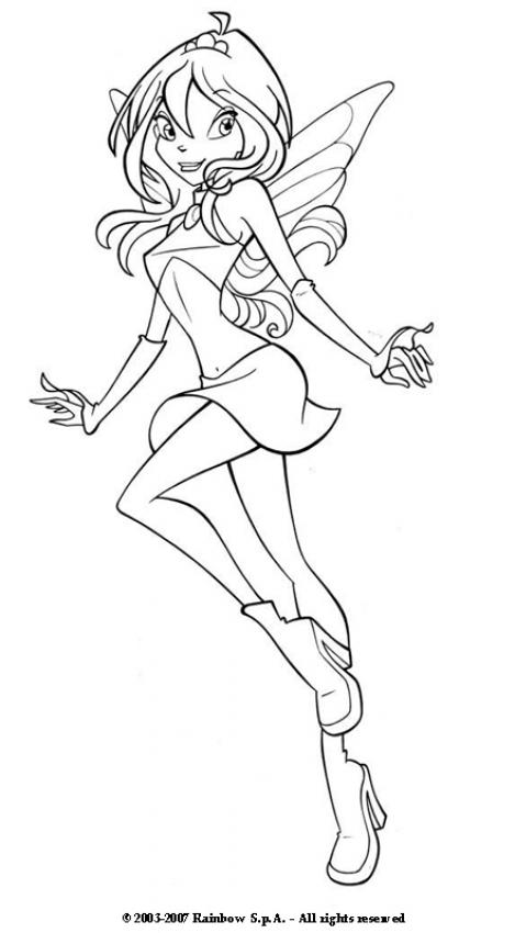 469x850 Fairy Winx Bloom Coloring Pages