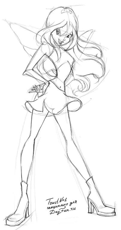 404x768 How To Draw Bloom Step By Step