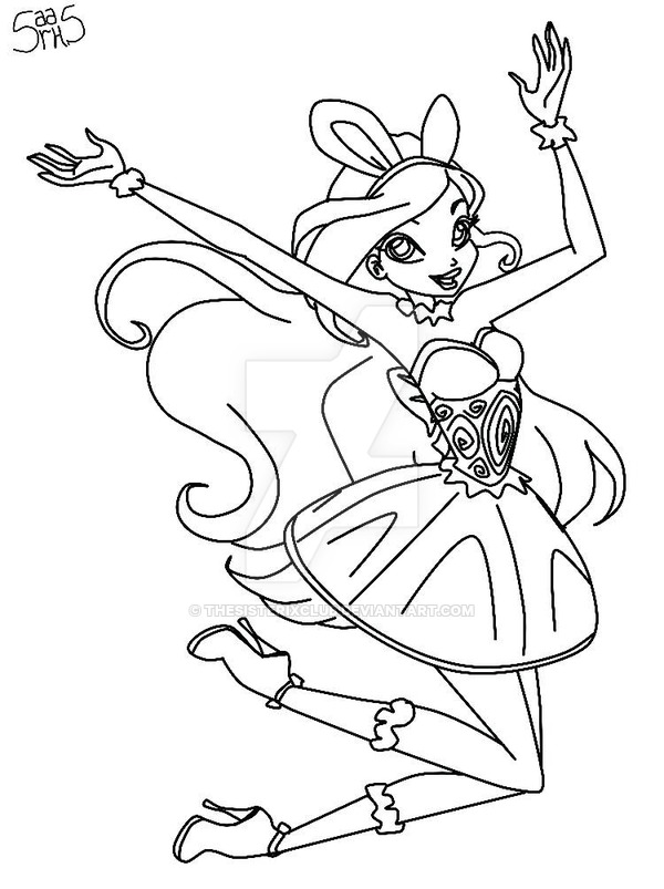 600x803 Winx Bloom Easter Drawing By Thesisterixclub