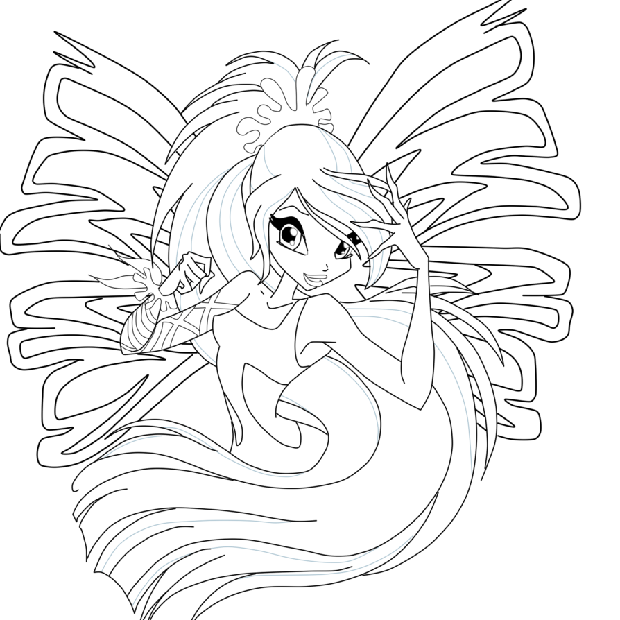 894x894 Bloom Sirenix Coloring Page By Mskittencreations