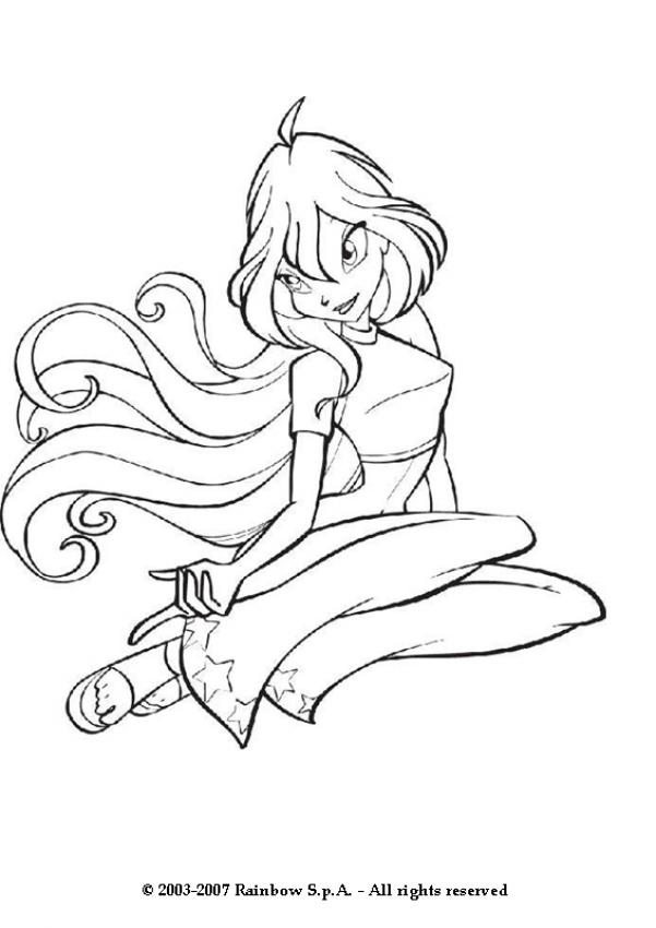 601x850 Bloom The Leader Of The Winx Club Coloring Pages