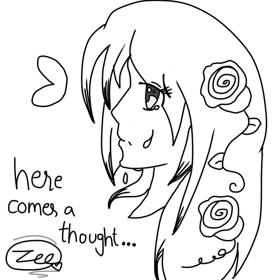 894x894 Blooming Rose In Manga Form ^.^ By Xxsketchesxx