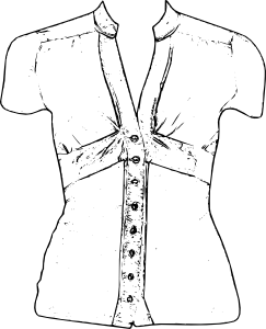 243x300 Blouse Clip Art