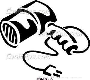 300x266 Blow Dryer Vector Clip Art