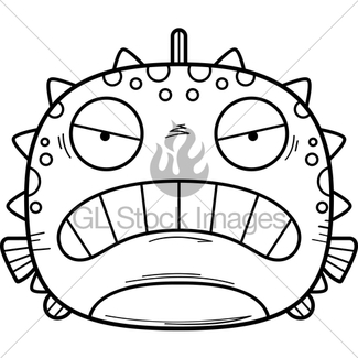 325x325 Cartoon Blowfish Gl Stock Images