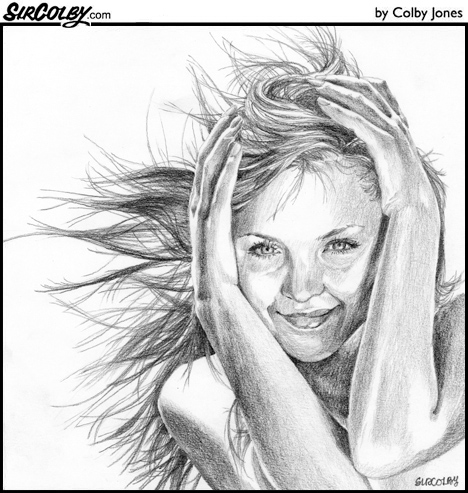 468x493 Blowing Hair Artwork Art Lessons, Figurative