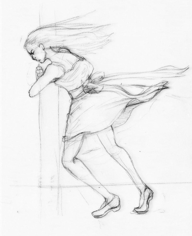 800x983 Girls In Windstorm By Sirkiljaos