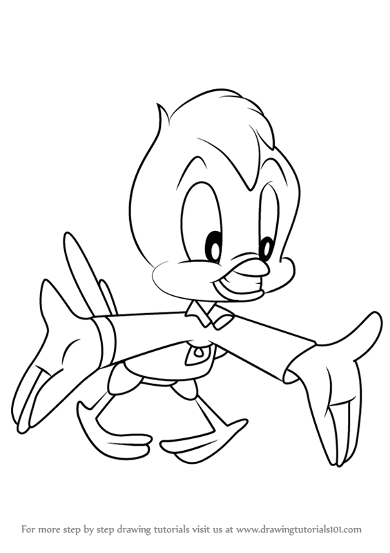 565x800 Learn How To Draw Little Blue Bird From Animaniacs (Animaniacs