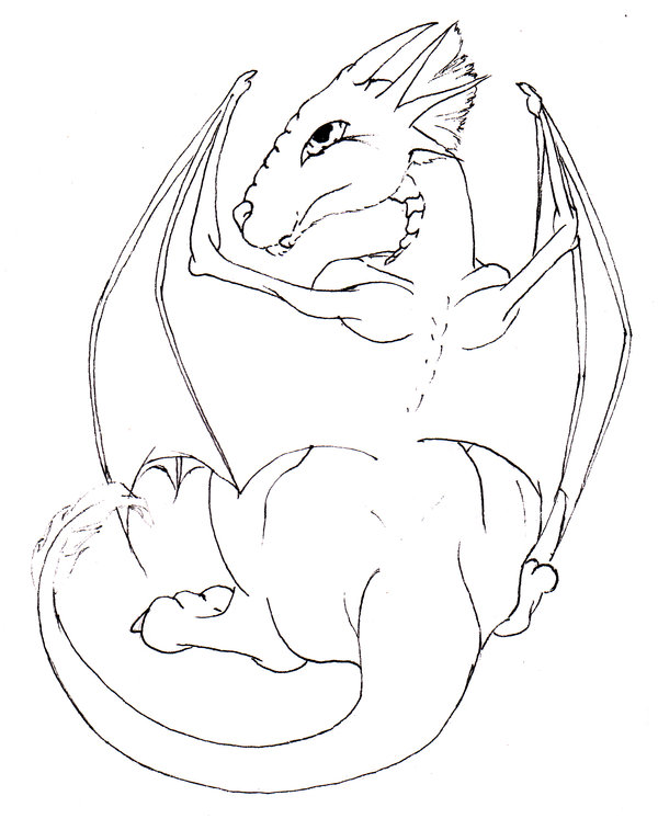 600x757 Blue Dragon Sitting