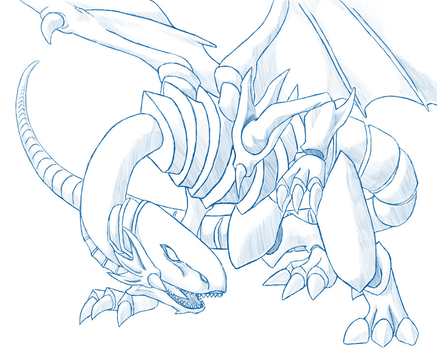 900x742 Blue Eyes White Dragon By Saij Spellhart