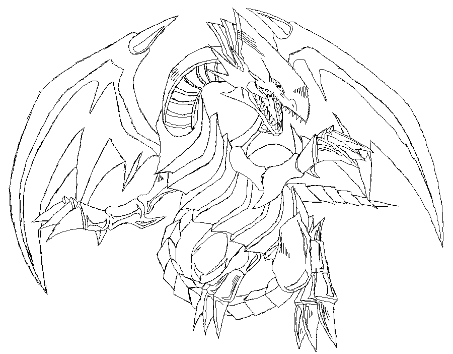 900x702 Blue Eyed White Dragon Outlines By Rmd050