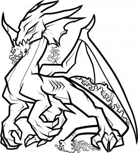 272x302 How To Draw A Water Dragon, Blue Dragon, Step By Step, Dragons