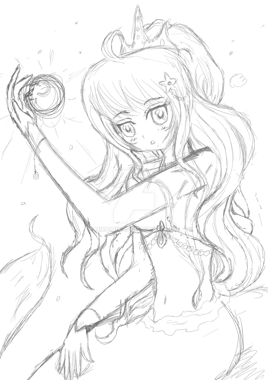 1024x1449 Serafina From Deep Blue Sketch By Miraimika