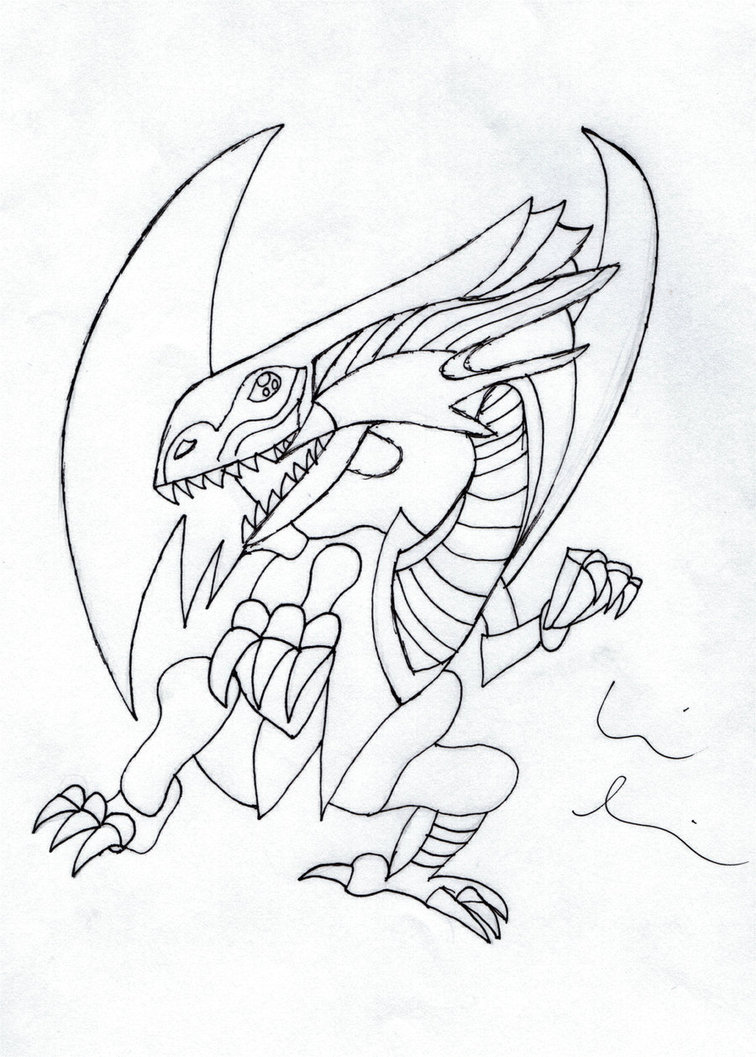 756x1057 Blue Eyes White Dragon By Babbitrules