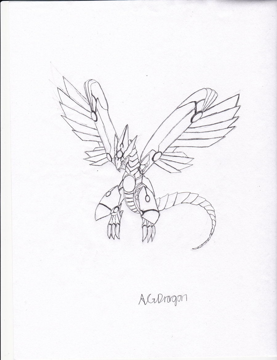 900x1169 Blue Eyes Shining Dragon Line Art By Dragonfang01