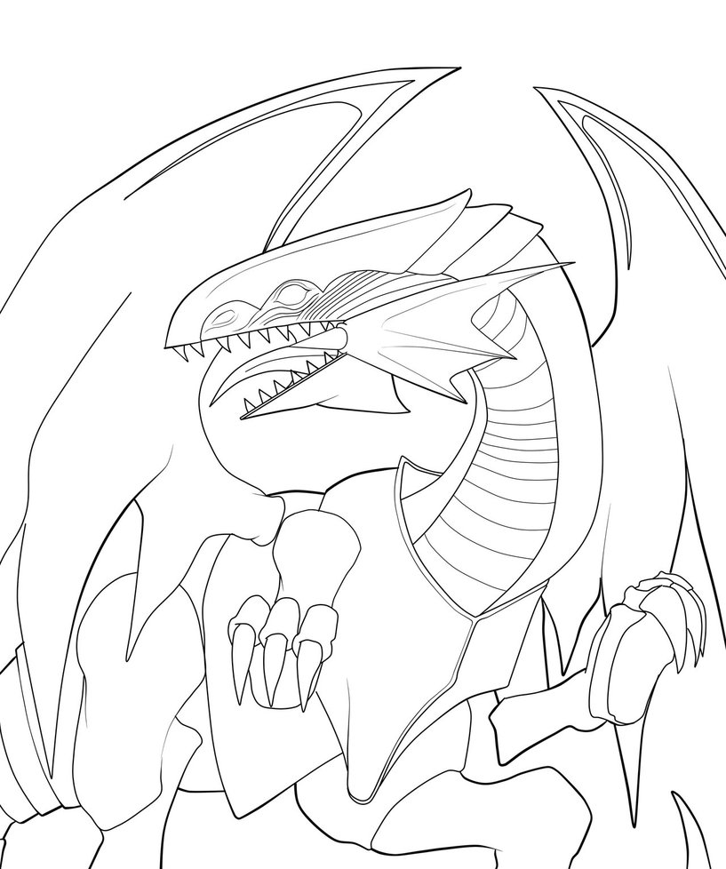 817x978 Blue Eyes White Dragon By Dragonfire1000