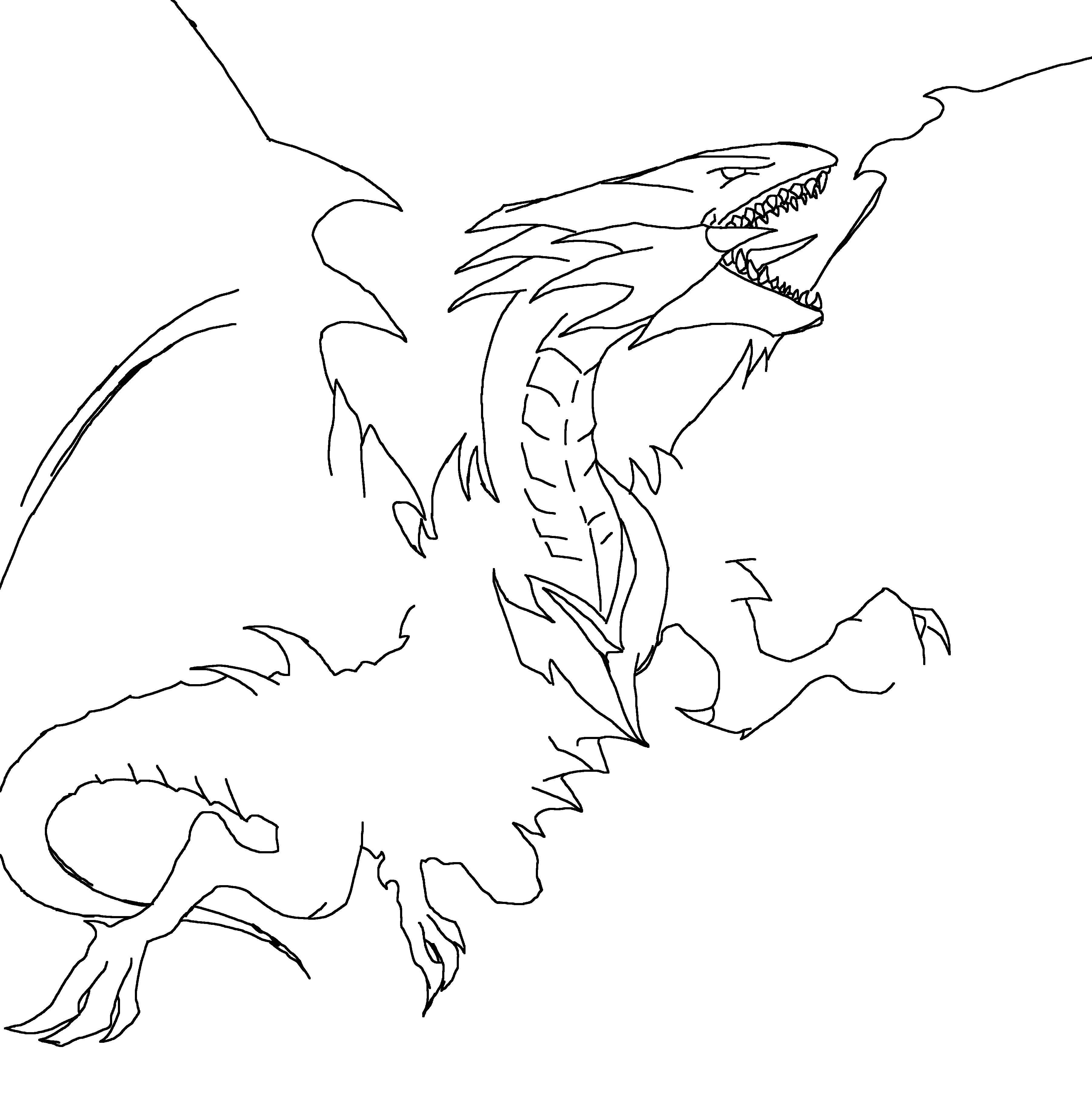 Blue Eyes White Dragon Drawing at GetDrawings | Free download