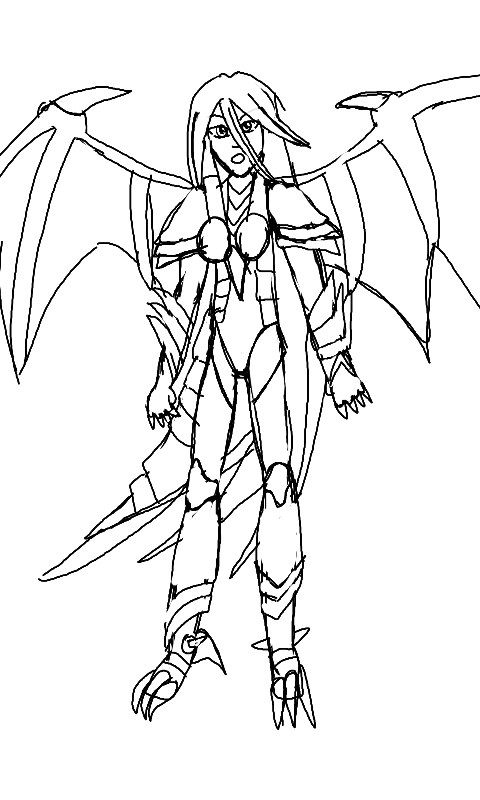 480x800 Blue Eyes White Dragon Gijinka By Darkglacialknight