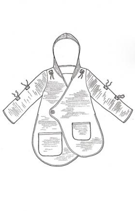 279x434 Crinkle Cotton Mobile Jacket Patched Blue Fish Clothing Line