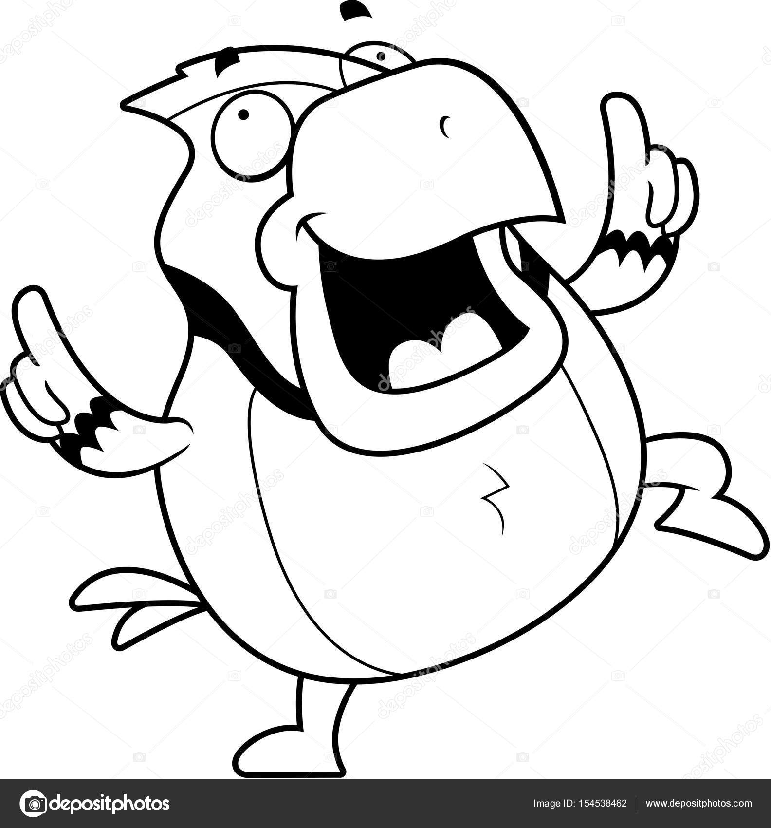 1584x1700 Cartoon Blue Jay Dancing Stock Vector Cthoman