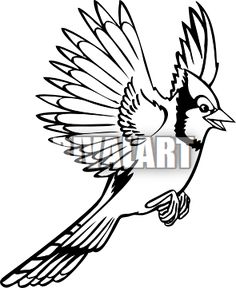 236x288 Stock Vector Cute Flying Blue Jay With Beautiful Wings 278832161