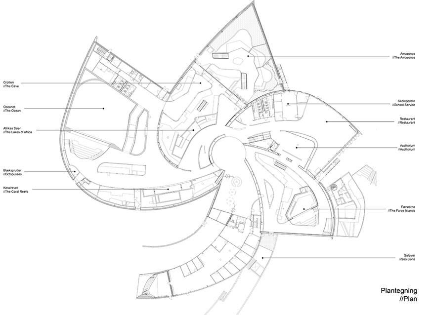 870x638 The Architecture Of The Blue Planet Aquarium By 3xn