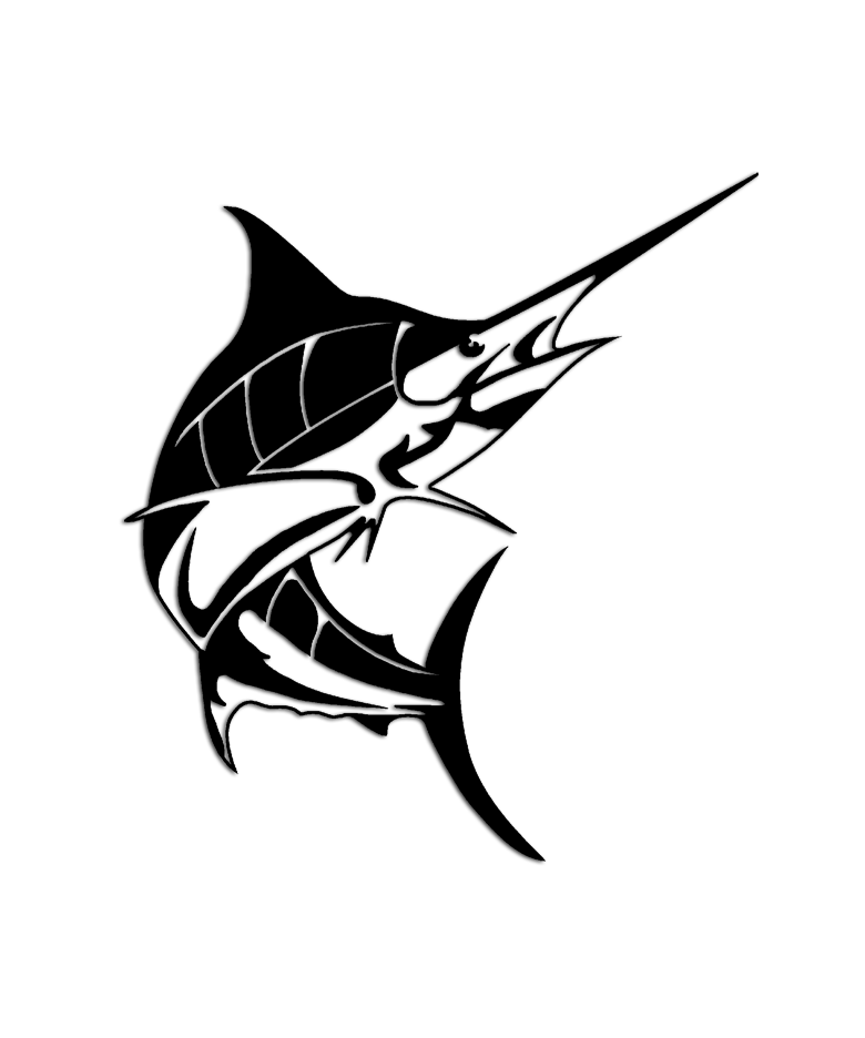 780x936 Blue Marlin Fish Sticker