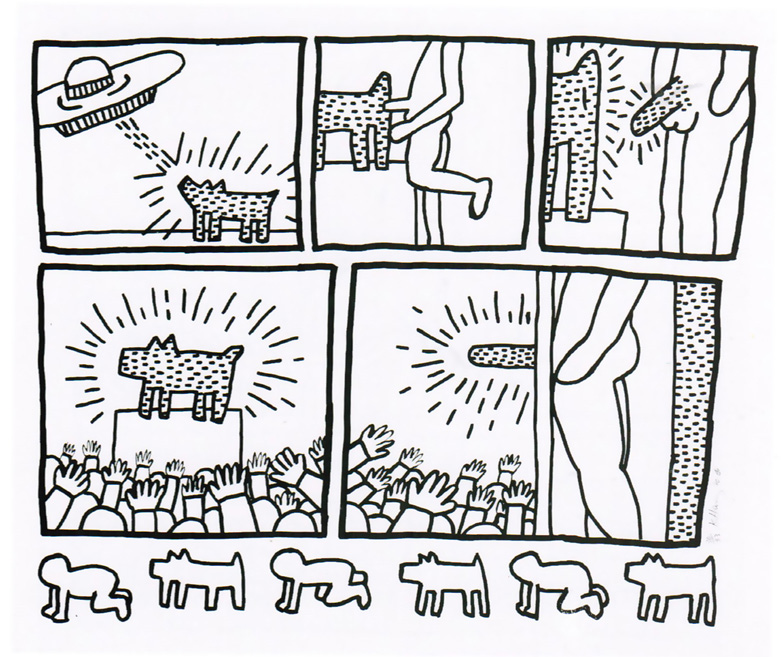 781x657 Keith Haring The Blueprint Drawings 13 1990 Hamilton Selway