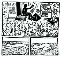 236x218 Keith Haring Untitled, From The Blueprint Drawings Lot 733