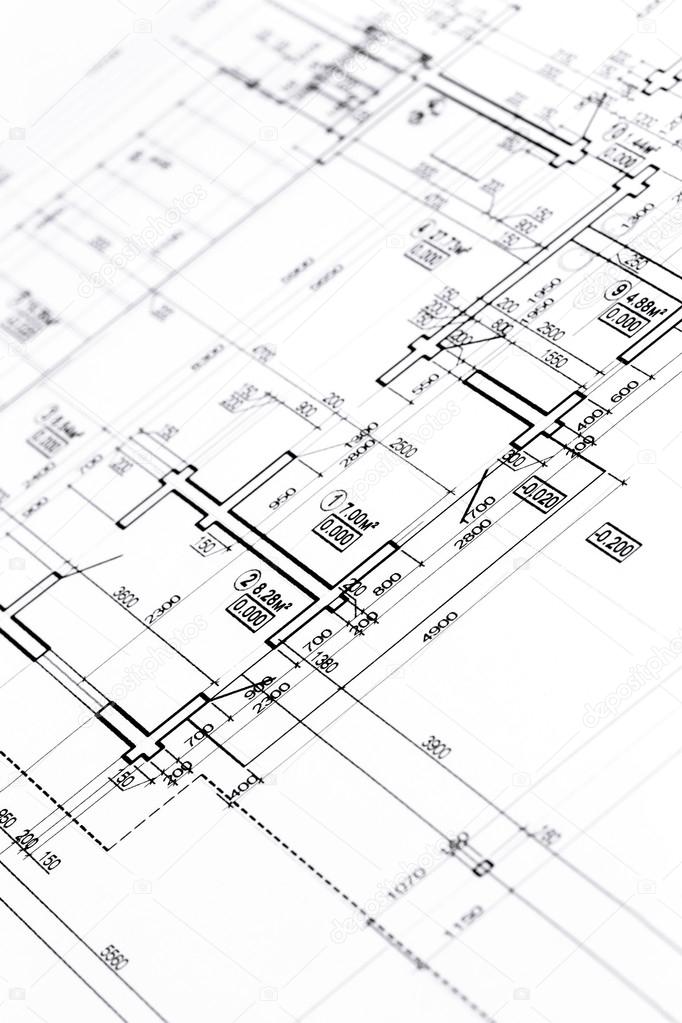 682x1023 Architectural Floor Plan Stock Photo Mrtwister