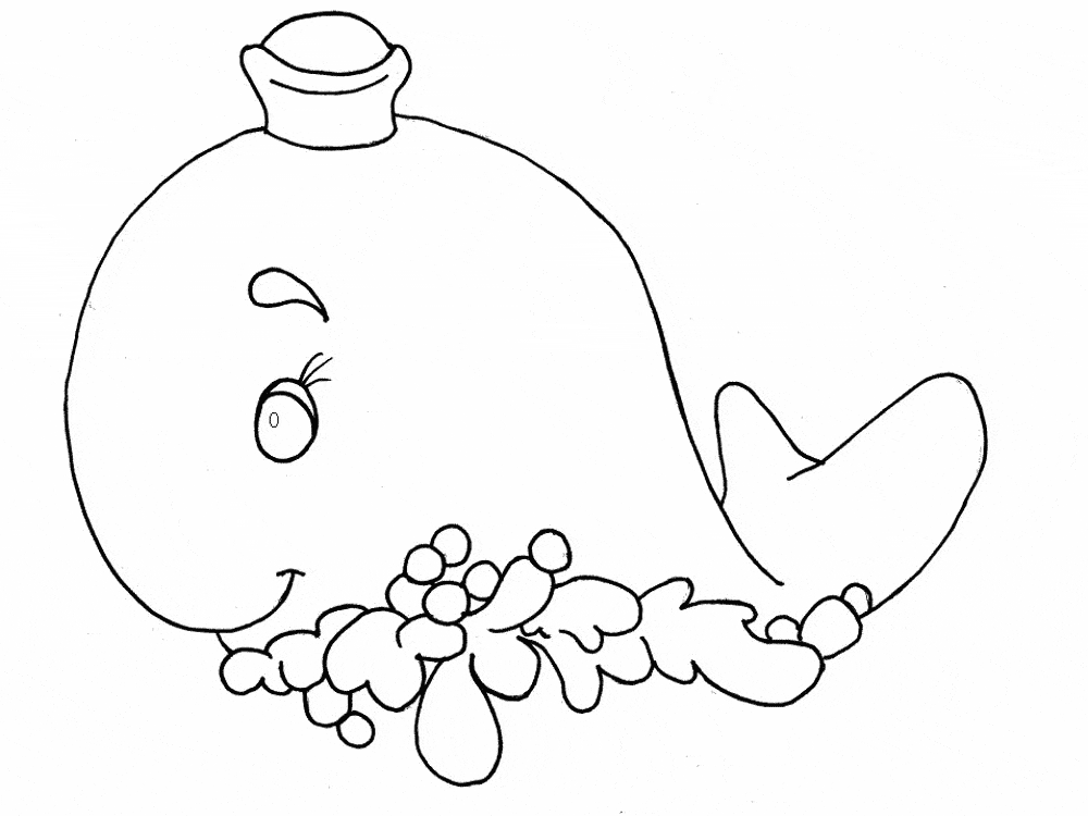 1000x750 Blue Whale Coloring Page