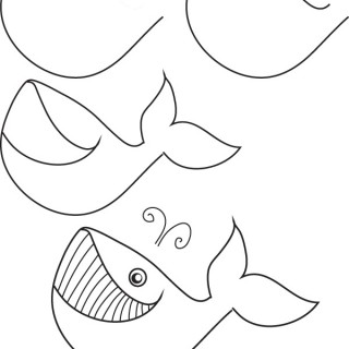 320x320 Tag For How To Draw Cute Whale How To Draw A Blue Whale Step