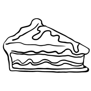 350x350 Free Pie Coloring Sheet