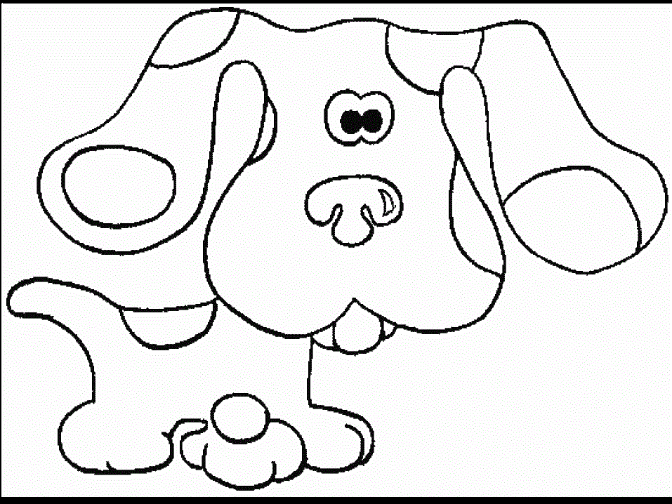 957x718 Blue's Clues Coloring Page Coloring Pages For Kids
