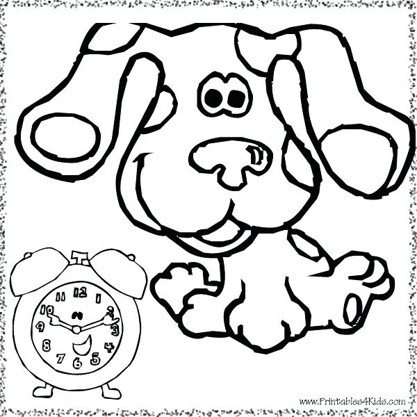 600x600 Minimalist Blues Clues Coloring Pages Free Download With For Kids