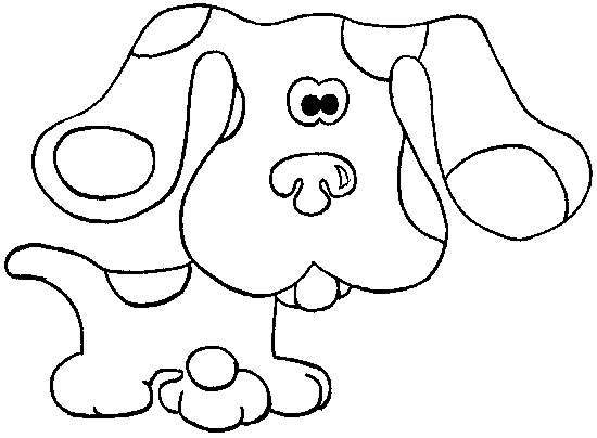 550x404 Weird Blues Clues Coloring Pages