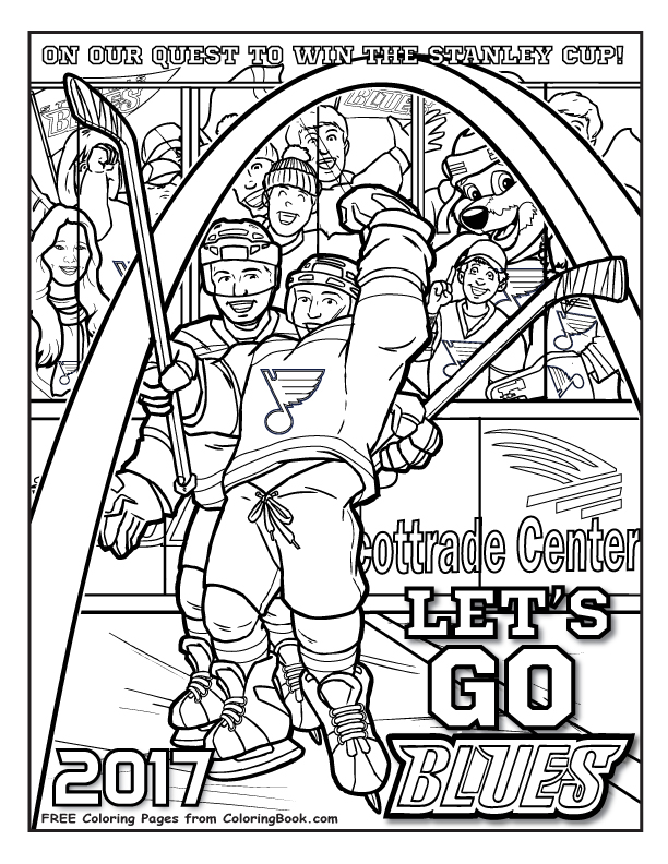 612x792 Coloring Books St Louis Blues Quest For The Cup
