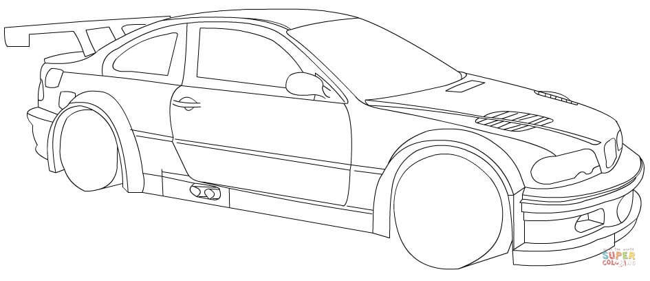 945x408 Bmw Racing Car Coloring Page Free Printable Coloring Pages