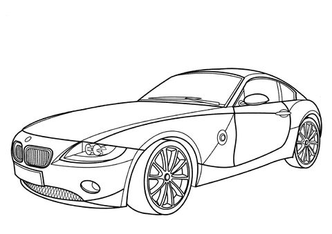 480x339 Bmw Z4 Coupe Coloring Page Free Printable Coloring Pages