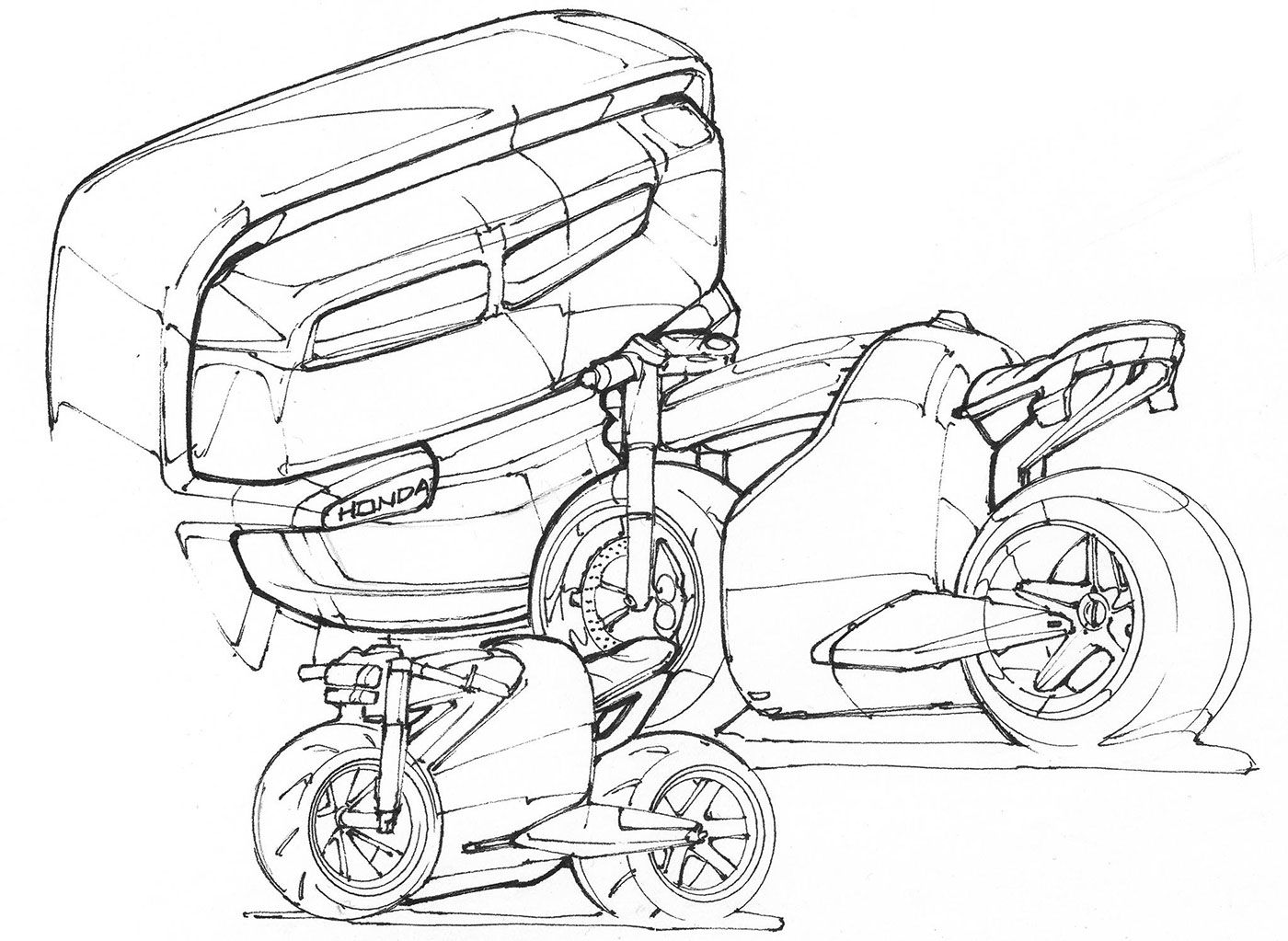 1400x1023 Bmw Sketches Onesha