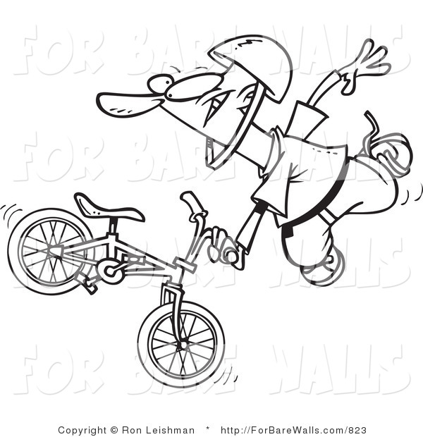 600x620 Bmx Bike Coloring Page