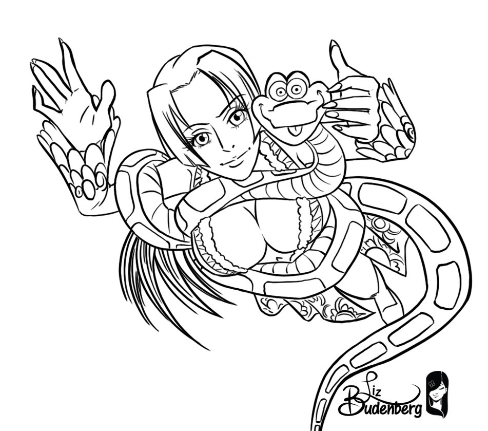 951x839 Boa Hancock And Kaa From The Jungle Book By Darkelisa