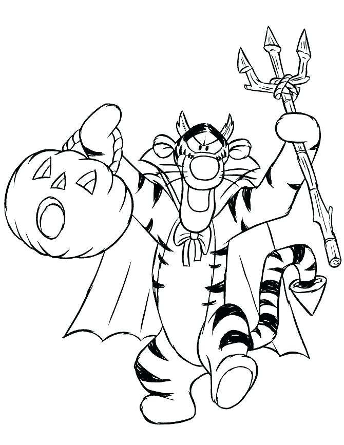 670x867 Lovely Halloween Disney Coloring Pages To Print Free Download Best